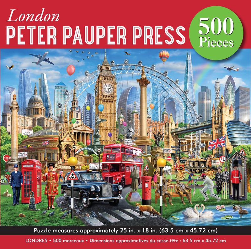 Peter Pauper Press بازل بيتر باوبر برس لندن 500 قطعة - Image 2